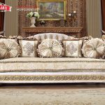 Kursi Sofa Mewah Klasik Bright Gold