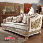 Kursi Sofa Mewah Klasik Bright Gold